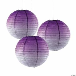 Wholesale π Ombre Hanging Paper Lanterns - 3 Pc. π