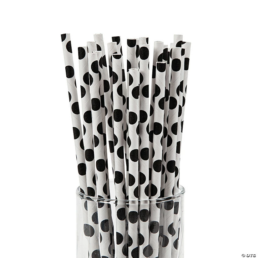 Brand new โค๏ธ Polka Dot Paper Straws - 24 Pc. ๐ - Image 2