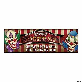 Outlet 👏 Big Top Terror 🦇 Halloween Custom Banner - Medium 🎁
