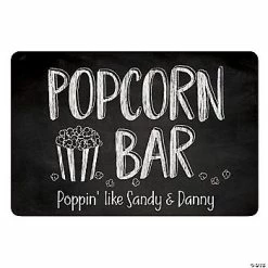 Outlet ✔️ Personalized Popcorn Bar Sign 😀