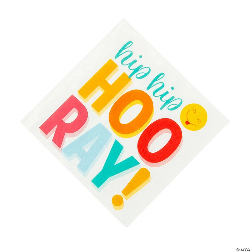 Wholesale 😍 Happy Day Hooray Luncheon Napkins - 16 Pc. ⌛ - Image 2