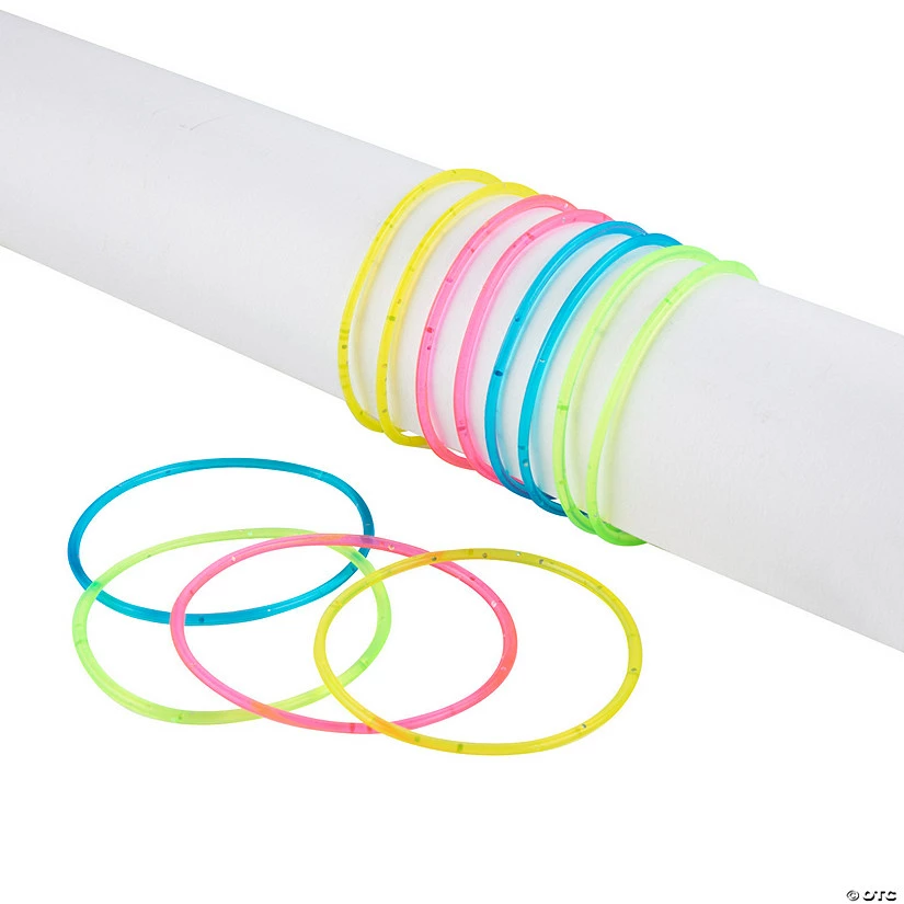 Hot Sale 𧨠Glitter Jelly Bracelets - 48 Pc. π - Image 2