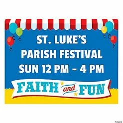 Best Sale ⭐ Personalized Church Carnival Yard Sign 🔔