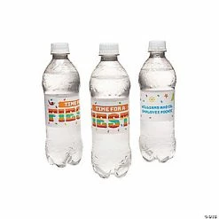 Discount 🔔 Personalized Bright Piñata Fiesta Water Bottle Labels - 50 Pc. 😀