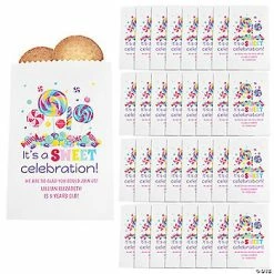 Best deal 🎁 Personalized 🍬 Candy World Paper Treat Bags - 50 Pc. 👏