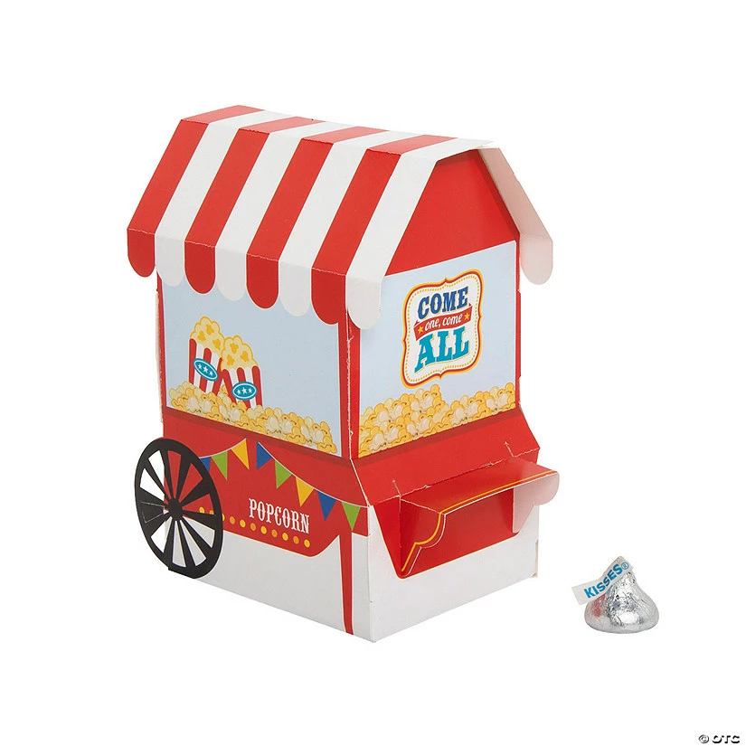 Best deal ❤️ Carnival Popcorn Stand Favor Box - 12 Pc. ✨ - Image 2