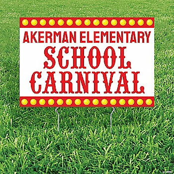 Flash Sale ๐ฏ Personalized Carnival Yard Sign ๐งจ
