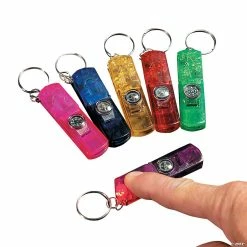 Top 10 π₯ 3-In-1 Whistle, Toy Compass & Light-Up Keychains - 12 Pc. π