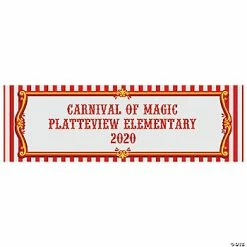 Best Sale ✨ Red & White Carnival Custom Banner - Large 🌟