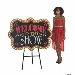 Discount β 51" Large Welcome to the Show Circus Cardboard Sign - 1 Pc. π