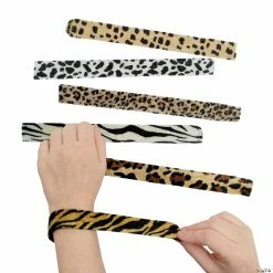 Cheap π Animal Print Slap Bracelets - 12 Pc. π