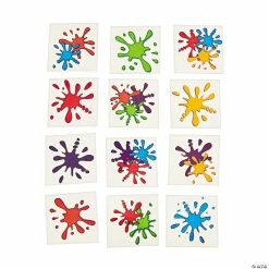 Cheapest 👏 Artist Party Splash Temporary Tattoos - 72 Pc. 🛒