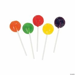 Outlet โค๏ธ Assorted Fruit Flavors ๐ฌ Candy Lollipops - 144 Pc. ๐งจ