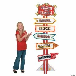 Cheap π Big Top Directional Sign Cardboard Stand-Up βοΈ