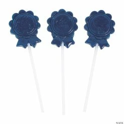 Cheapest ๐คฉ Blue Award Ribbon Lollipops - 12 Pc. โ๏ธ