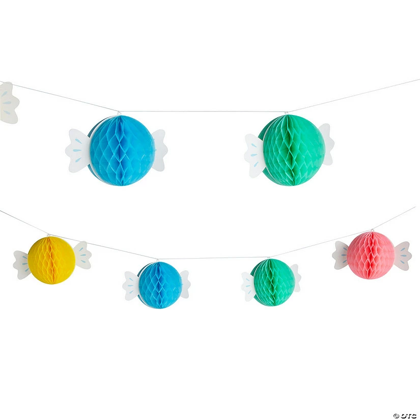 Cheap β¨ Candy World Party Honeycomb Garland π₯°