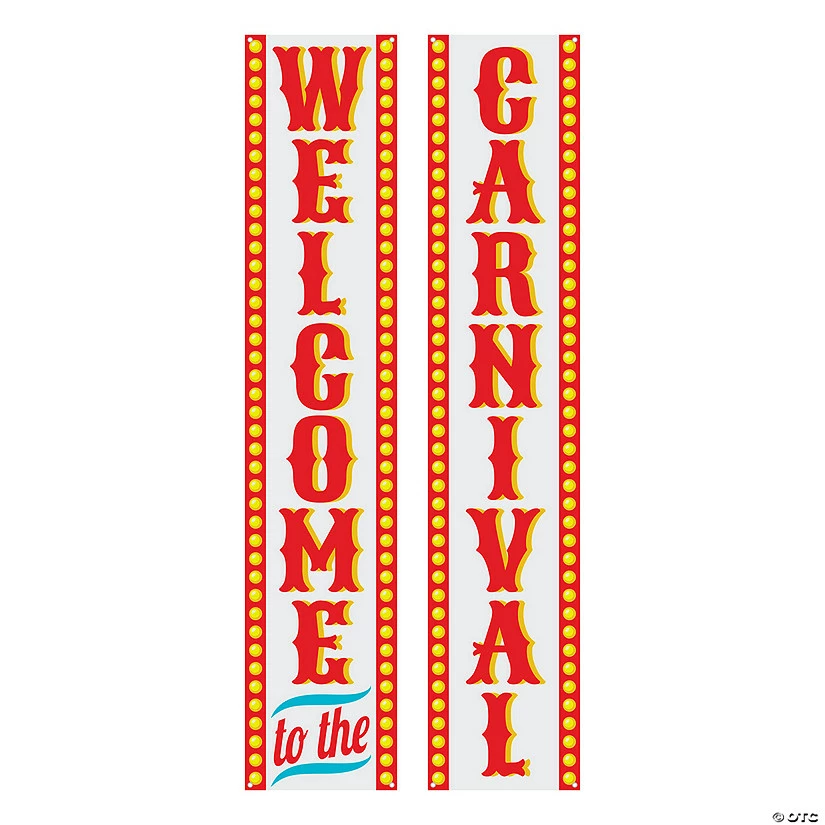 Promo π Carnival Welcome Vertical Banner Set - 2 Pc. π