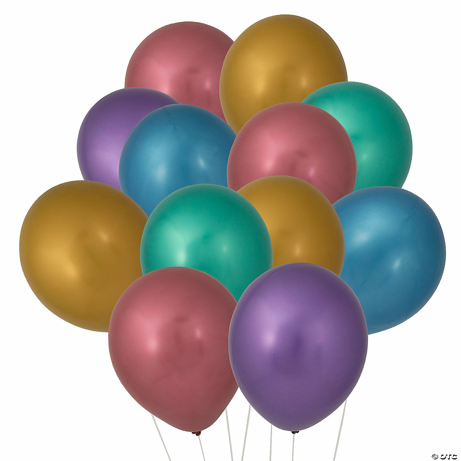 New ๐ Chrome 11" Latex Balloon Assortment - 24 Pc. โค๏ธ