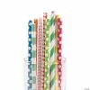 Top 10 👏 Colorful Paper Straw Assortment - 100 Pc. ❤️