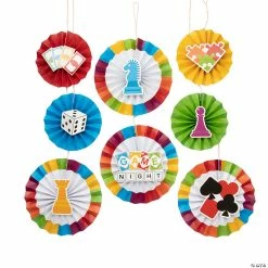 Hot Sale ✔️ Game Night Hanging Decorations - 8 Pc. 🎁