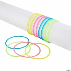 Hot Sale 𧨠Glitter Jelly Bracelets - 48 Pc. π