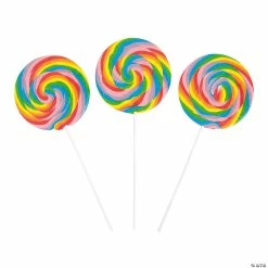 Discount ๐ Jumbo Swirl Lollipops - 6 Pc. ๐