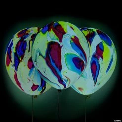 Buy π Light-Up Marble 9" Latex Balloon Assortment - 3 Pc. π