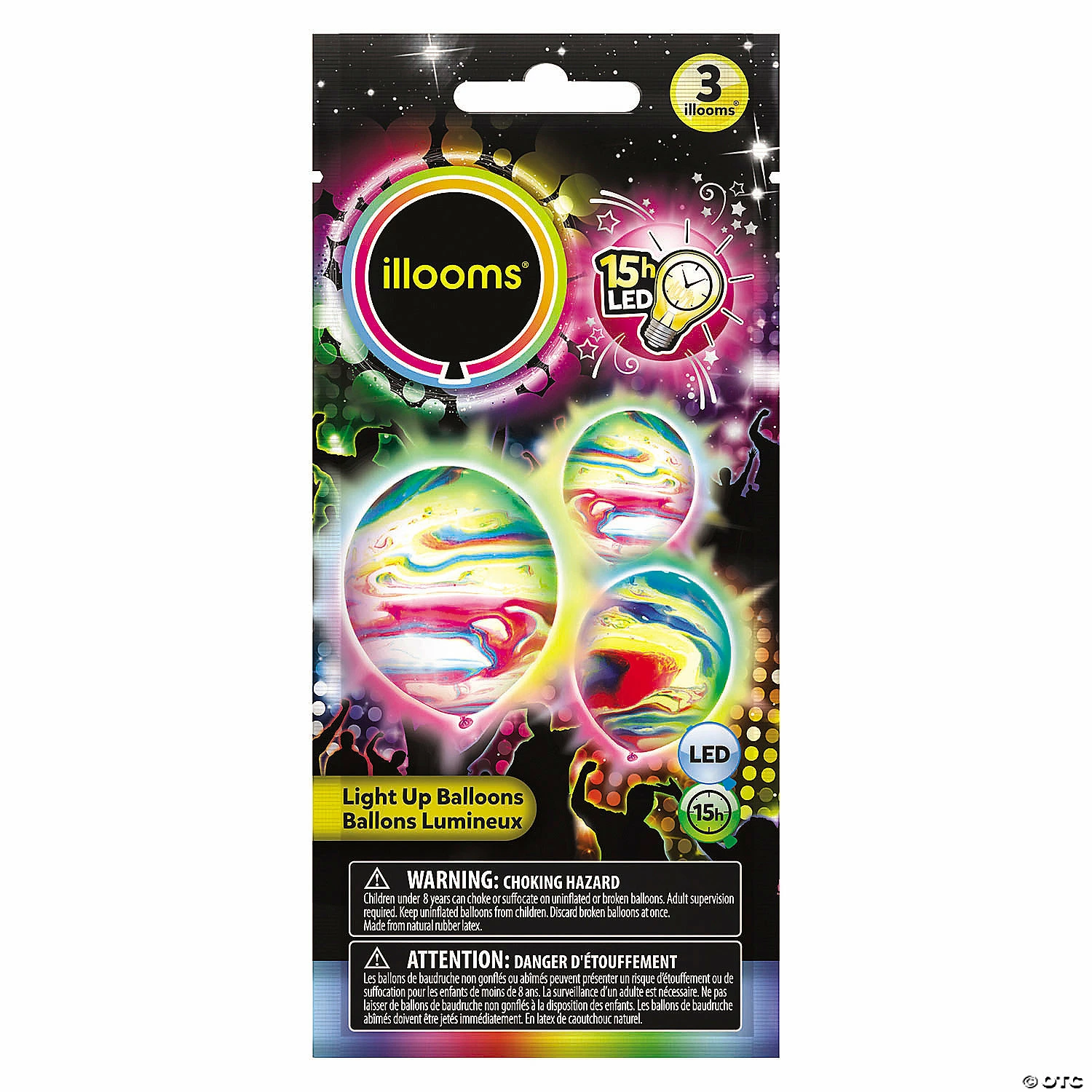 Buy ๐ Light-Up Marble 9" Latex Balloon Assortment - 3 Pc. ๐ - Image 5