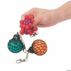 Deals ⌛ Mesh-Covered Squeeze Ball 🎒 Backpack Clips - 12 Pc. 🎉
