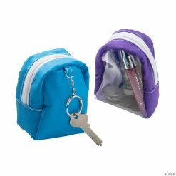 Wholesale π Mini Transparent π Backpack Keychains - 6 Pc. π