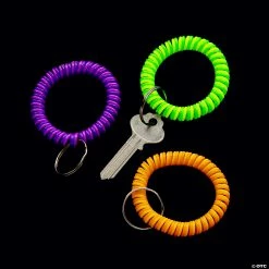 Coupon ⌛ Neon Coil Keychains - 12 Pc. 🎉