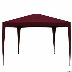 Coupon 𧨠Northlight 10' x 10' Burgundy Pop-Up Outdoor Canopy Gazebo π
