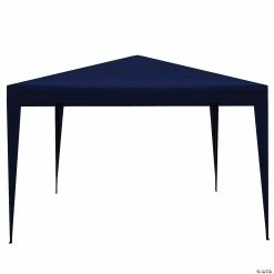 Discount 🧨 Northlight 10' x 10' Navy Blue Pop-Up Outdoor Canopy Gazebo 🔥