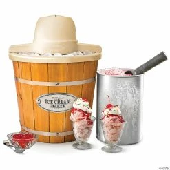 Coupon π₯° Nostalgia 4-Quart Electric Wood Bucket Ice Cream Maker π₯°