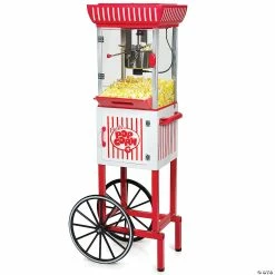 Cheap π Nostalgia 48" Popcorn Cart 2.5-Ounce, Red/White π