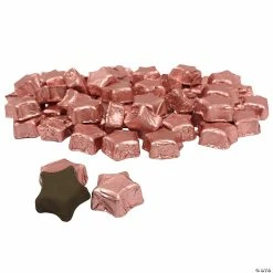 Wholesale 🎁 Foil-Wrapped Chocolate Stars - 57 Pc. 🔥