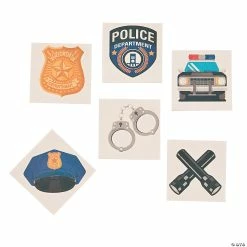 Top 10 π₯° Police Party Temporary Tattoos - 72 Pc. βοΈ