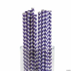 Promo π₯ Chevron Paper Straws - 24 Pc. π