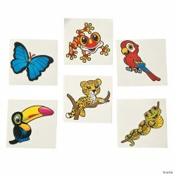Top 10 π Rainforest Friends Temporary Tattoos - 72 Pc. π€©
