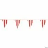 Best deal ⭐ Red & White Plastic Pennant Banner 🥰