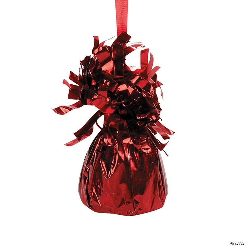 Best Pirce โค๏ธ Red Metallic Balloon Weights - 12 Pc. ๐