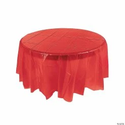 Wholesale 🔥 Round Plastic Tablecloth 😀