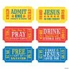 Budget 🤩 Religious Giant Carnival Ticket Cutouts - 6 Pc. 🎉