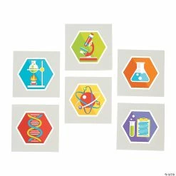 Best deal π― Science Party Temporary Tattoos - 72 Pc. π―