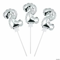 Best reviews of 👏 Self-Inflating Number 2 6" Mylar Balloons - 6 Pc. ✨