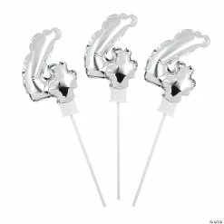 Promo 🎁 Self-Inflating Number 4 6" Mylar Balloons - 6 Pc. 💯