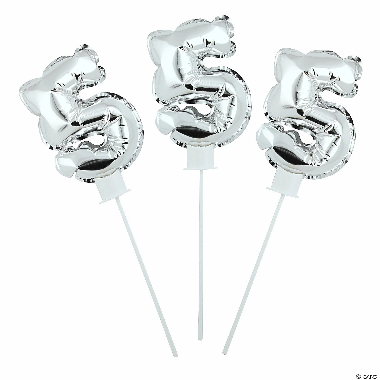 New ๐คฉ Self-Inflating Number 5 6" Mylar Balloons - 6 Pc. โ๏ธ