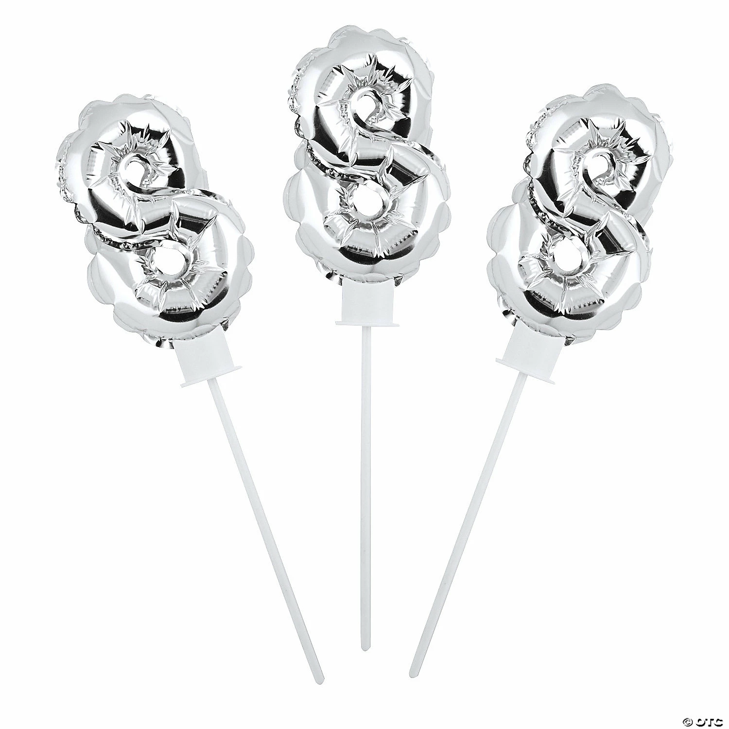 Coupon ๐ Self-Inflating Number 8 6" Mylar Balloons - 6 Pc. ๐