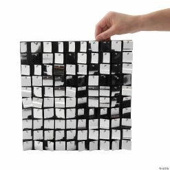 Promo β Silver Sequin Shimmer Wall Panels - 4 Pc. π