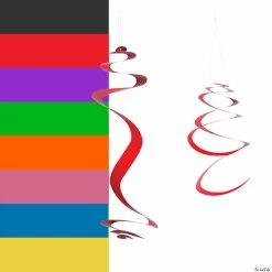 Brand new π Solid Color Hanging Swirl Decorations - 12 Pc. π